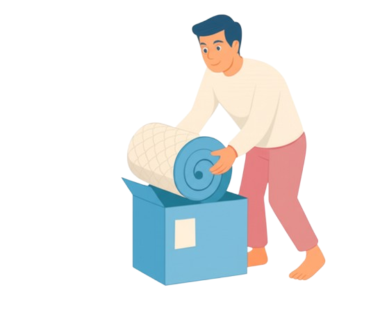 cut packaging & unroll