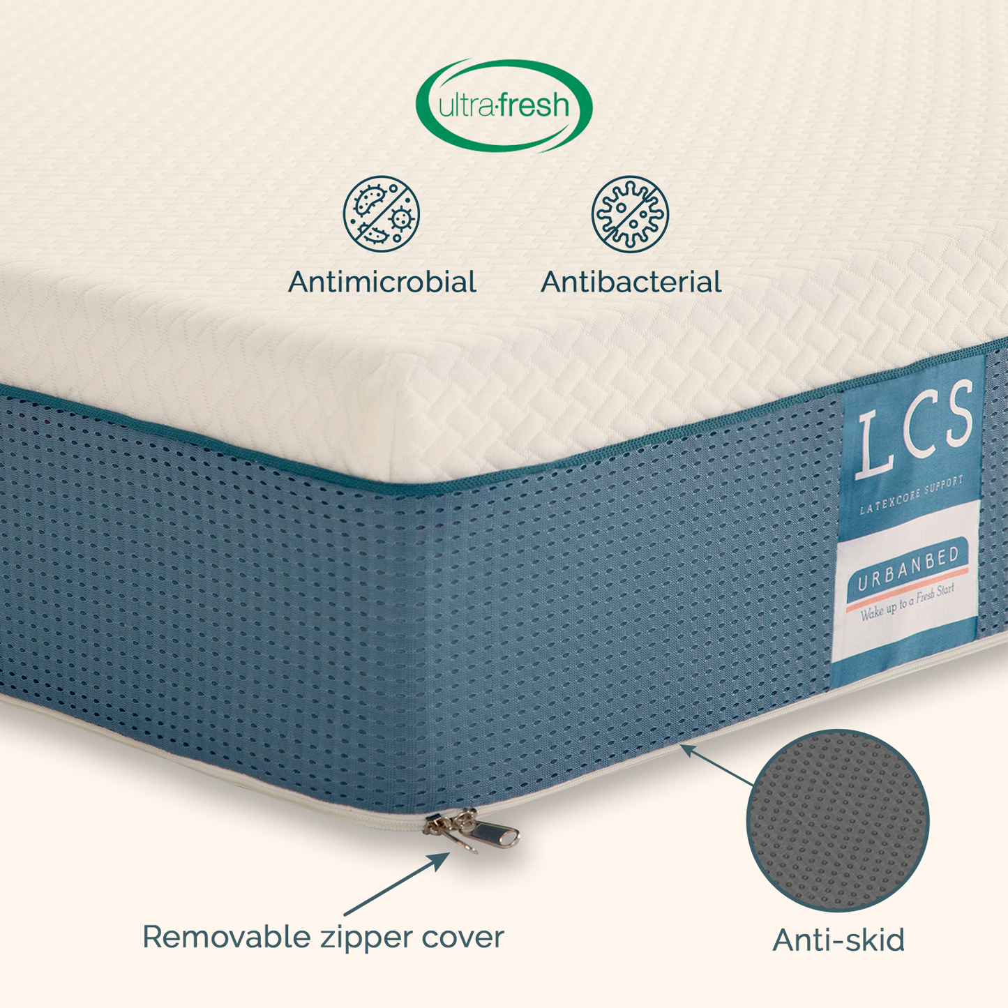 LatexCore Support Mattress With Pack of 2 Fibre Pillow Free (Copy)