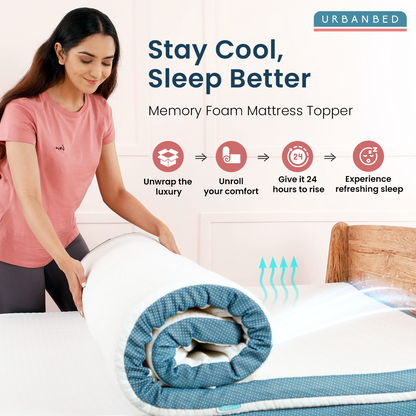 Cool Gel Memory Foam Mattress Topper