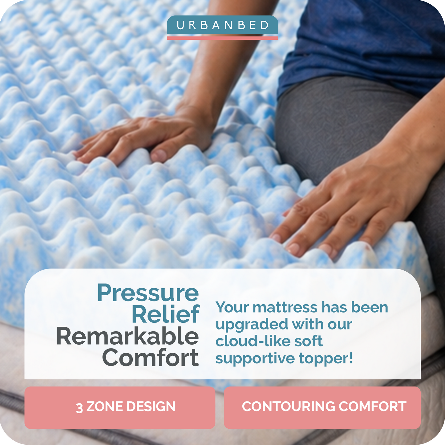 Cool Gel Memory Foam Mattress Topper