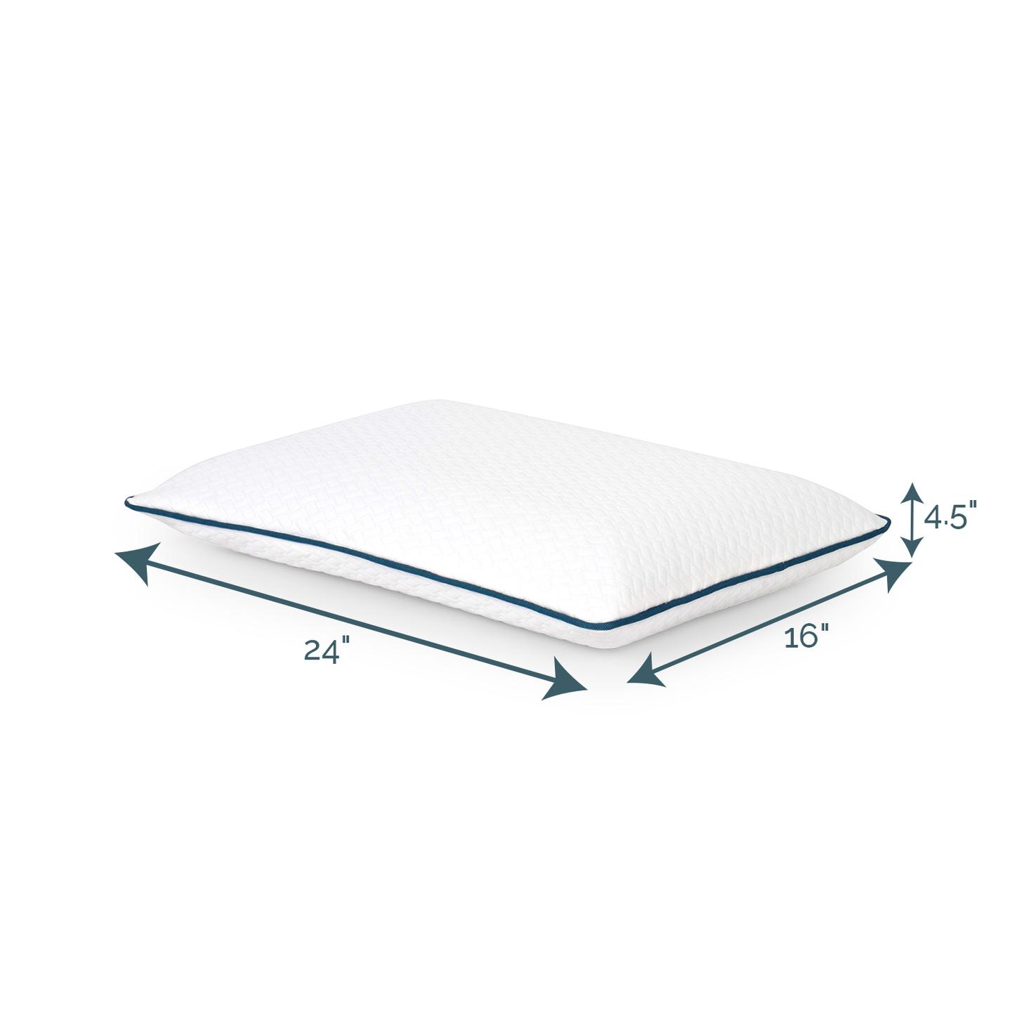 Memory Foam Pillow (24" x 16" x 4.5")