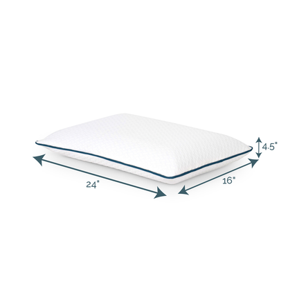 Memory Foam Pillow (24" x 16" x 4.5")